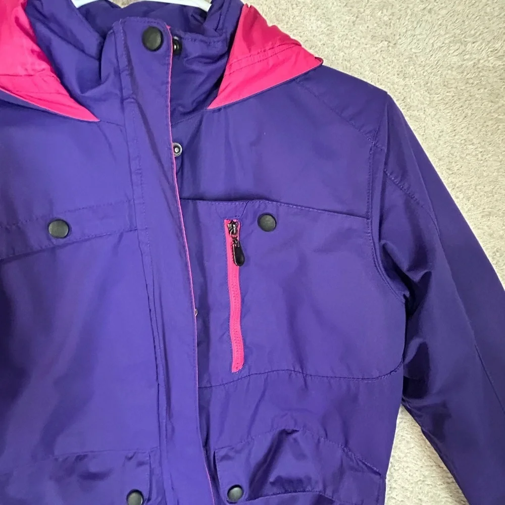 Arctic Kids Large Ski Coat Insulated Purple And Pink Missing One Snap. Outdoor